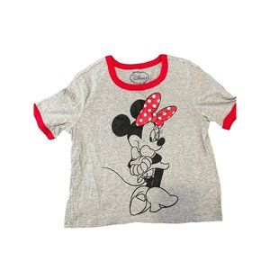 Disney Minnie Mouse Gray Women's T-Shirt
